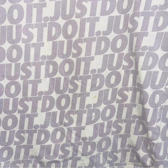 The Nike Tee 100% Cotton Purple Just Do It Allover Icon Tee Medium Women’s - Picture 6 of 11